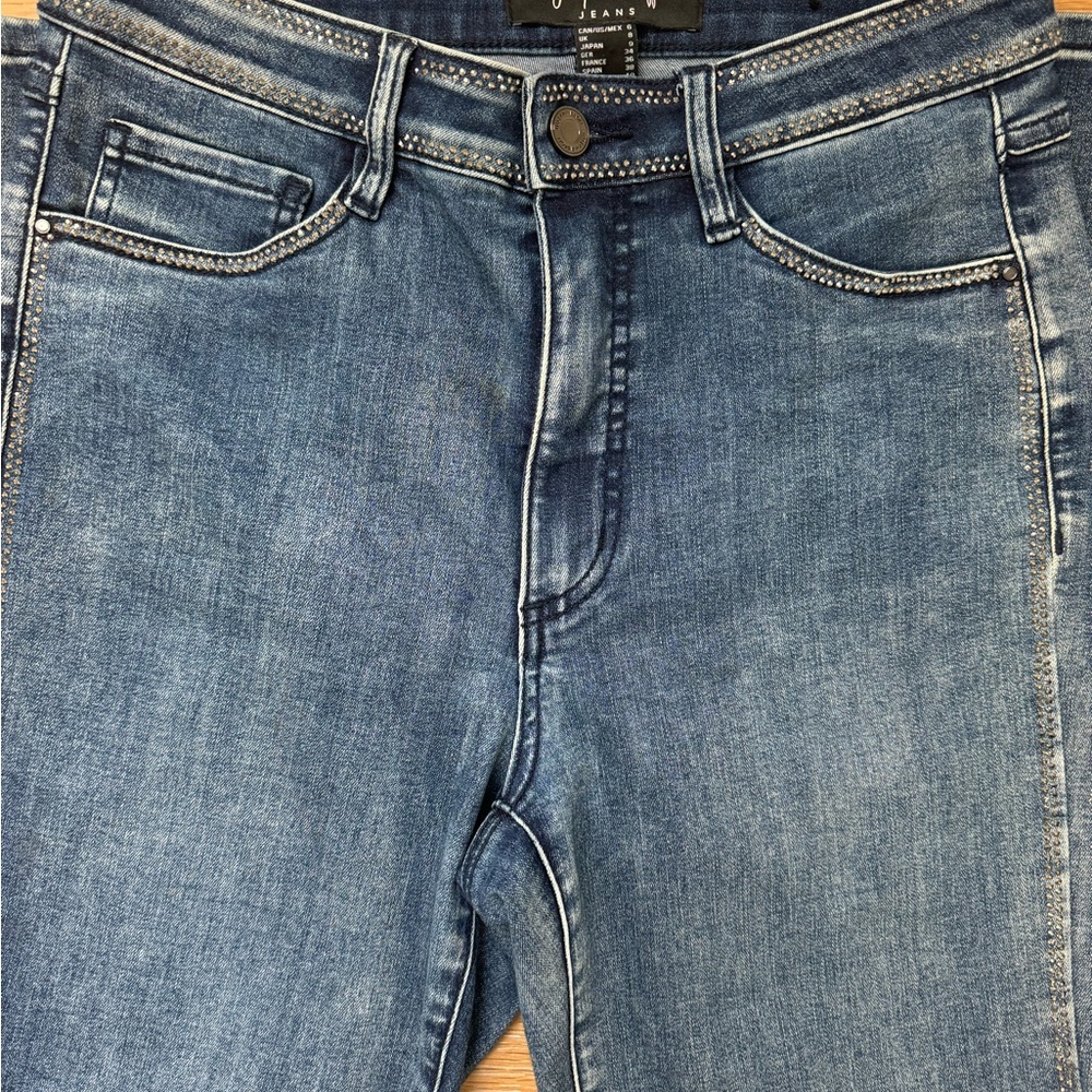 Joseph Ribcoff Rhinestone Jeans - Picture 2 of 6